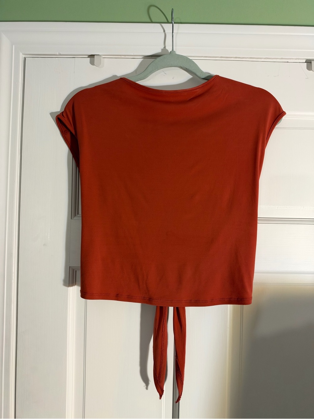 wild fable Rust Tie-Back Crop Top